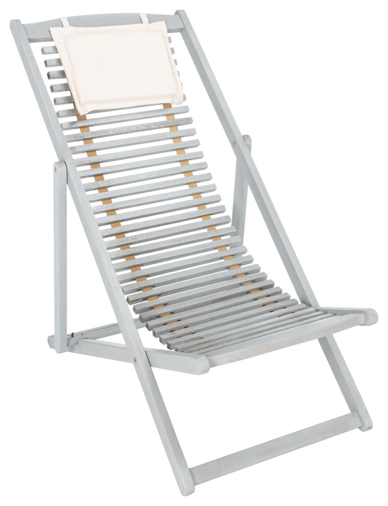 Safavieh Rendi Relax Chair With Pillow, Grey/Beige