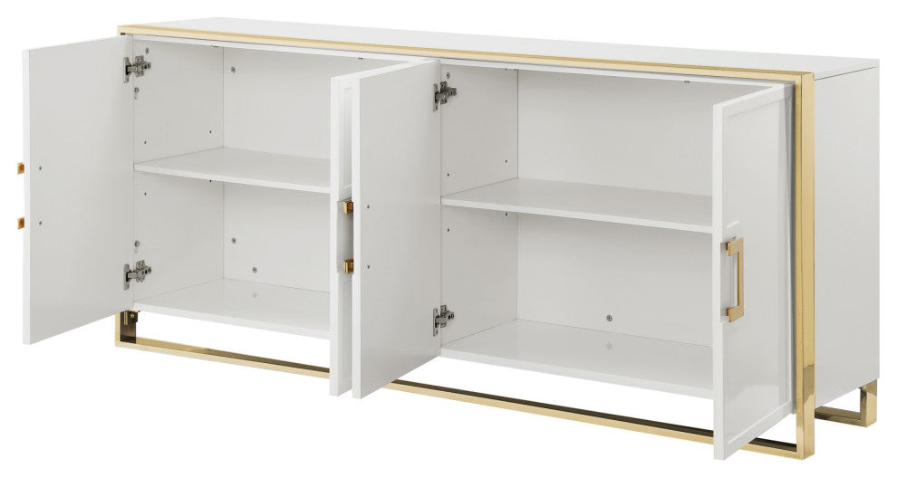 Ori Sideboard, 4 Doors, White