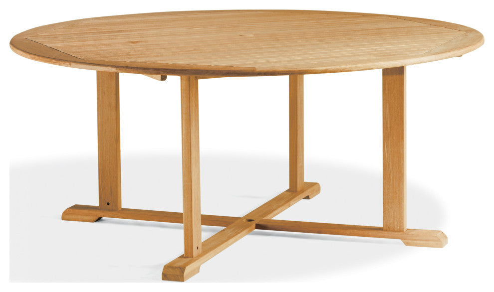 Oxford 67in Round Dining Table, Teak