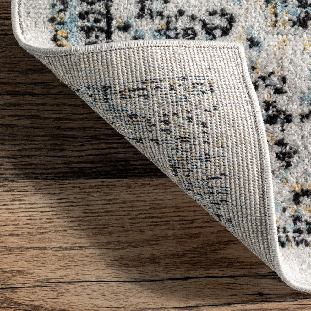 Nuloom Traditional Medallion Verona Rug, Grey 3'x5'