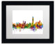Michael Tompsett ''Hong Kong Skyline White'' Matted Framed Art, 11x14