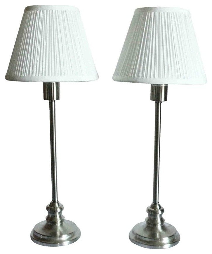 Urbanest, Modello Buffet Lamps, Brushed Nickel, Set of 2