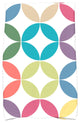 Eye Opener, Geometric Print Hand Towel, Turquoise