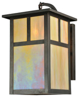 10W Hyde Park T Mission Curved Arm Wall Sconce