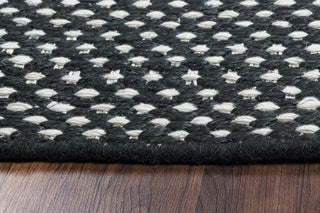 Rizzy Home Ellington EG9038 Black Pattern Area Rug, Rectangular 3'x5'