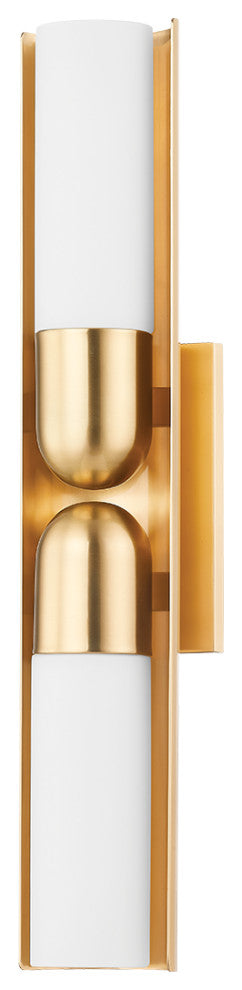 Paolo 2-Light Sconce Aged Brass