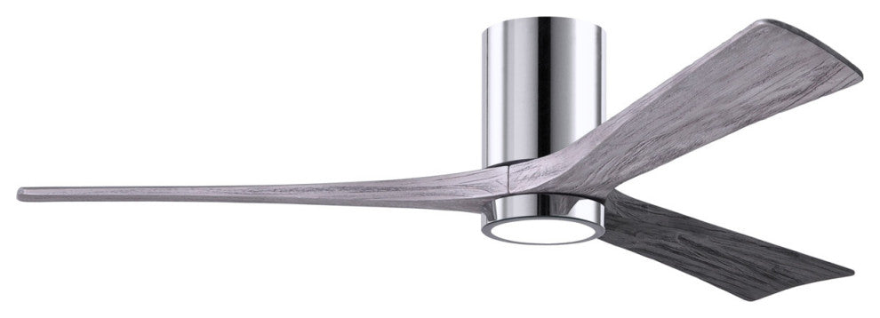 Matthews Fan Irene-3HLK With Lighting Kit, Polished Chrome, 60", Barn Wood