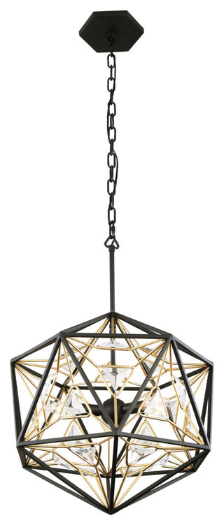 Marcia 3-Lt Orb Pendant - MB/FG