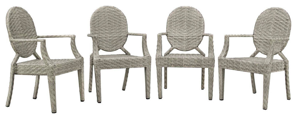 Casper Outdoor Patio Dining Armchair Set of 4