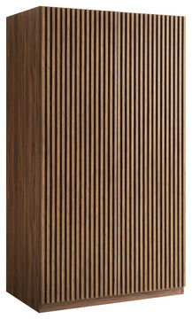 Render 2-Door Wardrobe Closet, Walnut