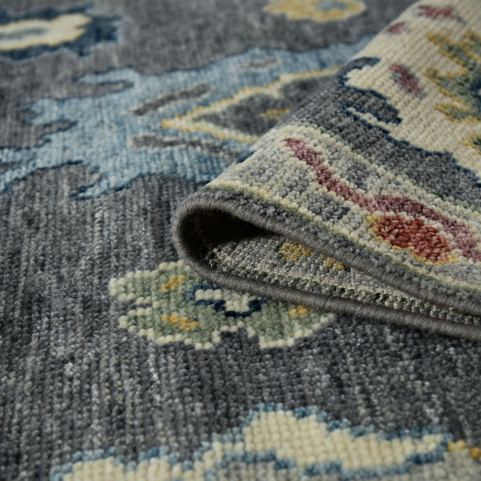 Jaigarh Carmina Area Rug, Gray, 9' x 12', Oriental