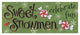 "Sweet Snowmen Sign II" Digital Paper Print by Anne Tavoletti, 52"x22"