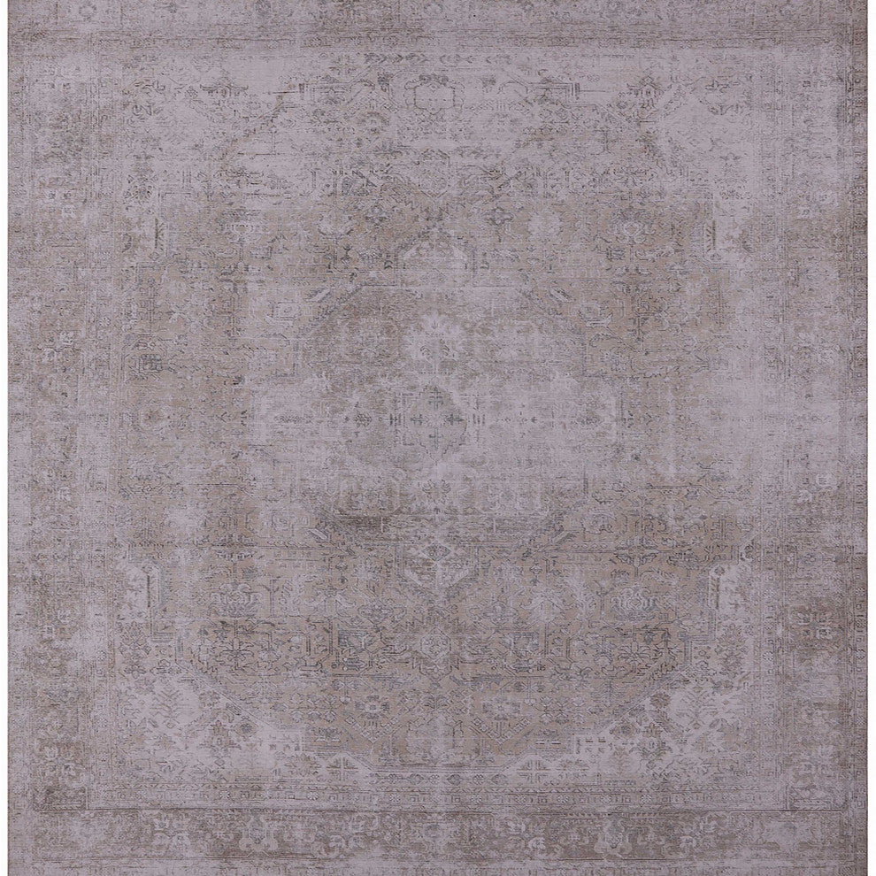 Ahgly Company Indoor Square Mid-Century Modern Area Rugs, 4' Square