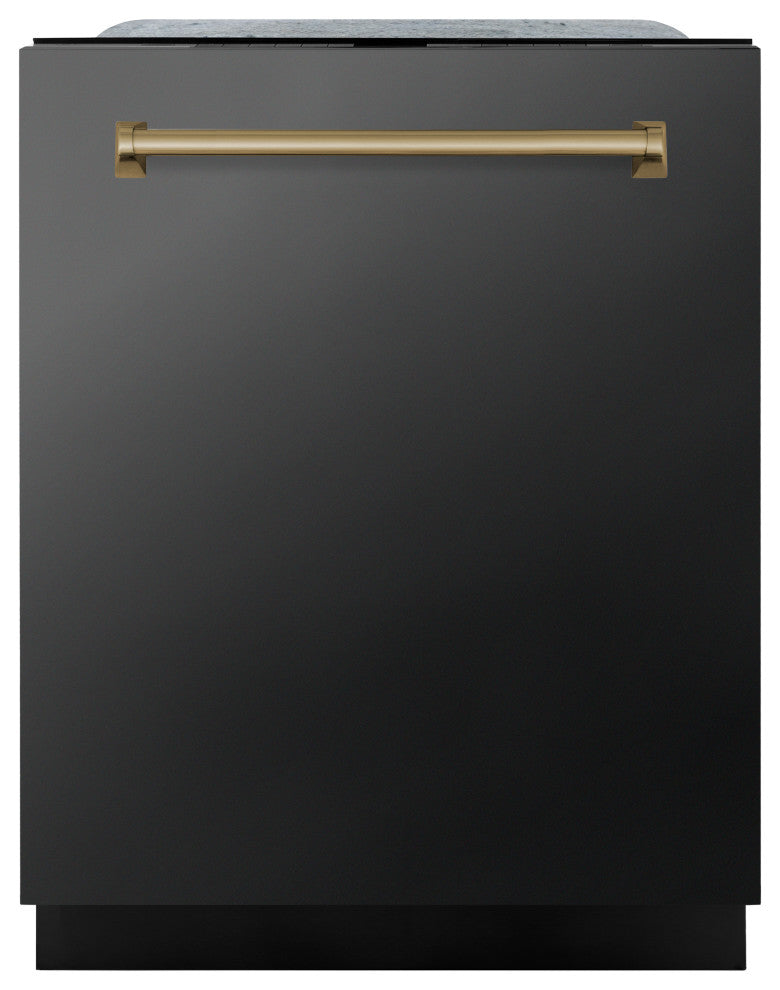 ZLINE 24" Tall Tub Dishwasher, Black Stainless Steel DWMTZ-BS-24-CB