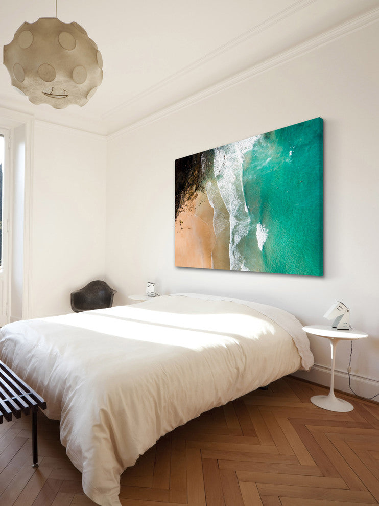 "Aqua Blue Waters" Print on Canvas by Karolis Janulis