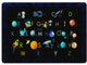 Flagship Carpets  VA1022-44FS 7'6" X 12' Space Abc's Educational Rug