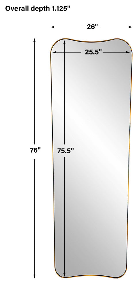 Uttermost 09839 Belvoir Large Antique Brass Mirror