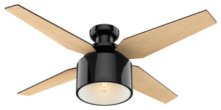 Hunter Fan Company 52" Cranbrook Low Gloss Black Ceiling Fan w/ Light/Remote