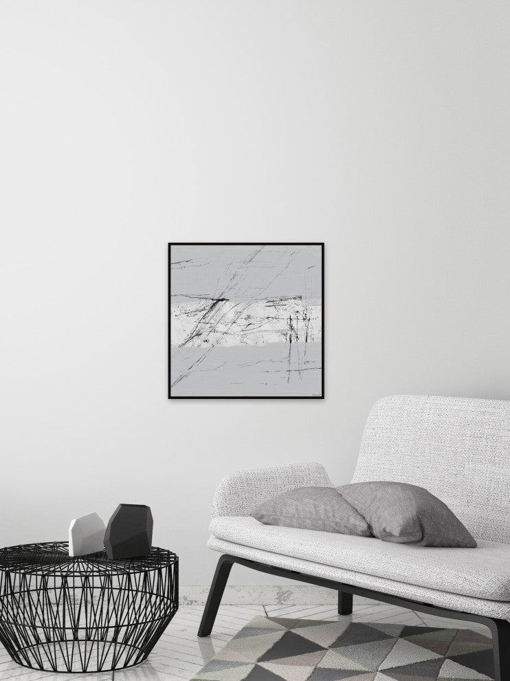 "Bedrock Exposures" Floater Framed Painting Print on Canvas, 20x20