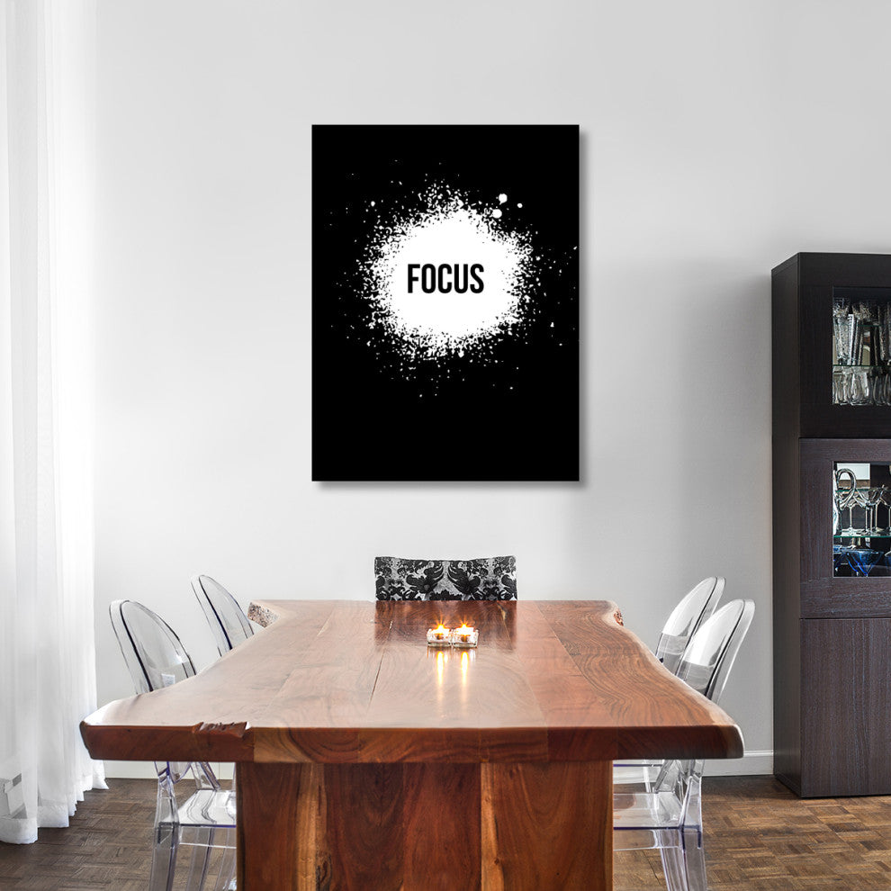 "Focus Poster Black" Fine Art Print