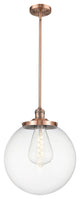 Beacon Pendant, Antique Copper, Clear