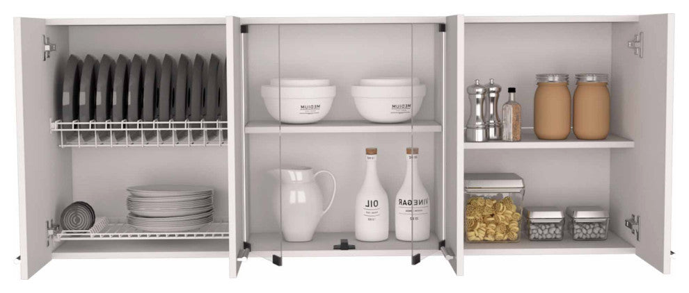 Yuma 59" Wall Cabinet, White