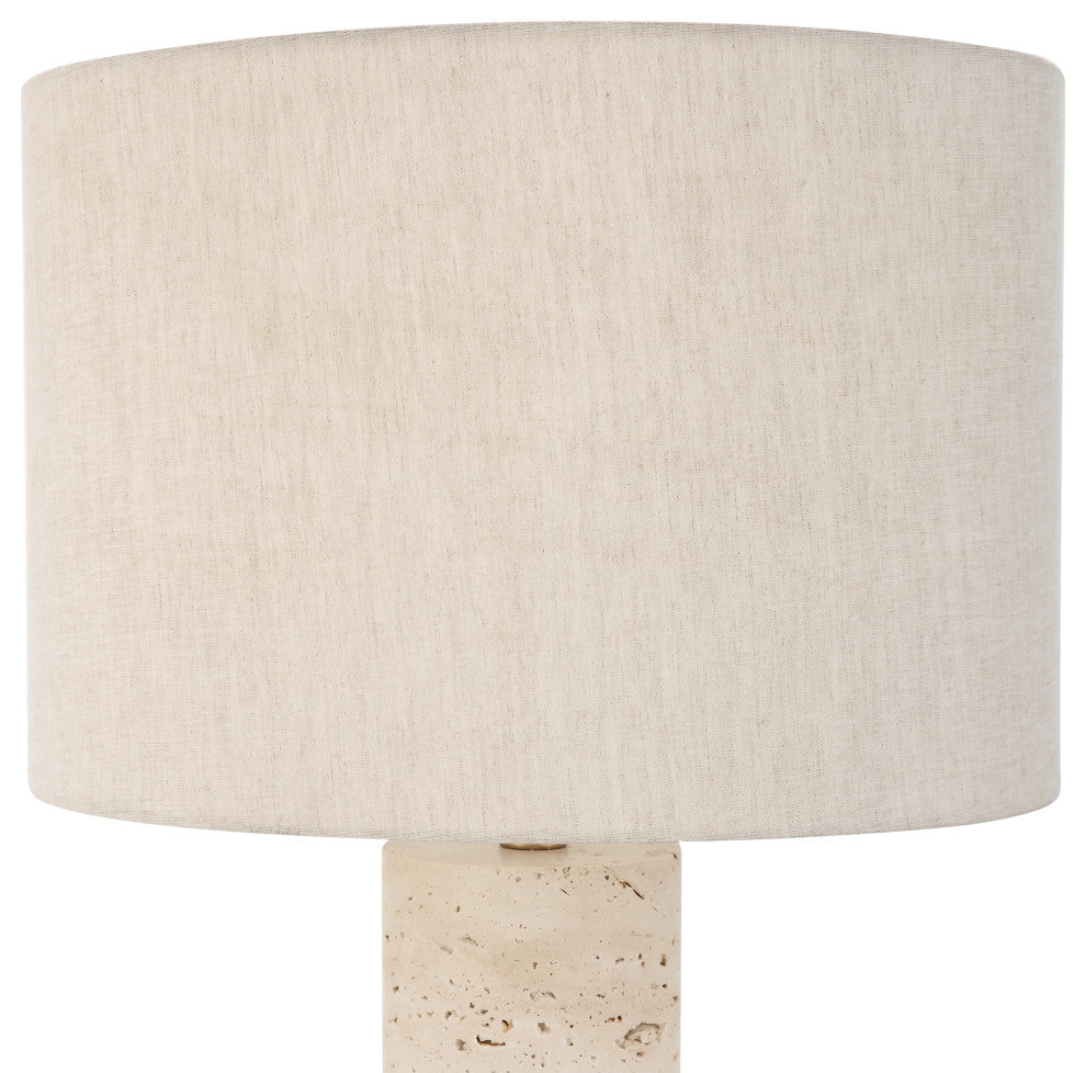 Uttermost Gravitas Elegant Brass and Stone Lamp