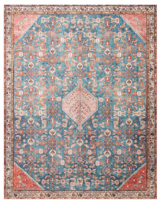 Layla LAY-10 Marine/Clay , 18" X 18" Sample