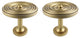 Urbanest Set of 2 Large Swirl Drapery Medallion Holdback, Renaissance Gold