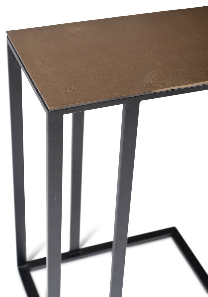 Elements Tanu C-Table End Table Antique Brass