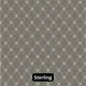 Ribbon Pattern 3/8 Thick Indoor Area Rug Carpet, Sterling, 7x7