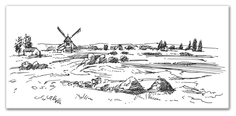 "Holland Farm" Canvas Wall Art, 12"x36"