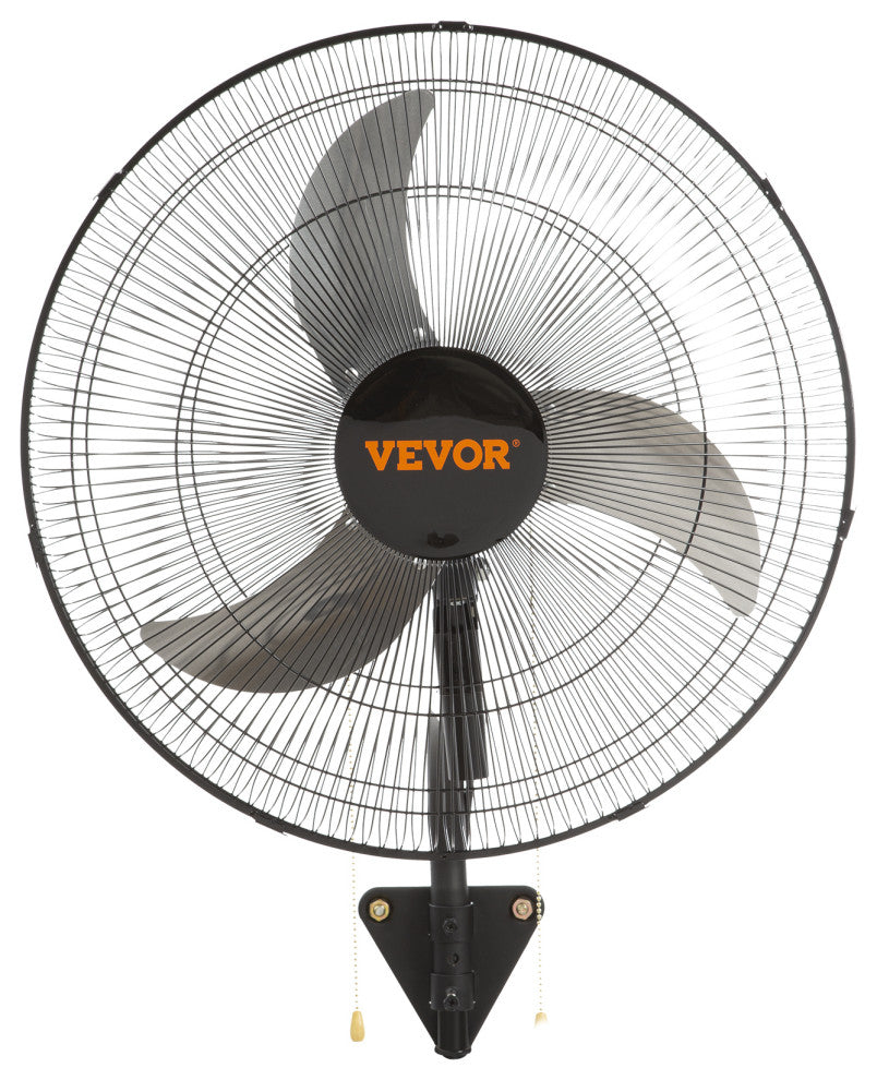 VEVOR Industrial Wall Mount Fan Oscillating Metal Fan 3 Speed, 20"