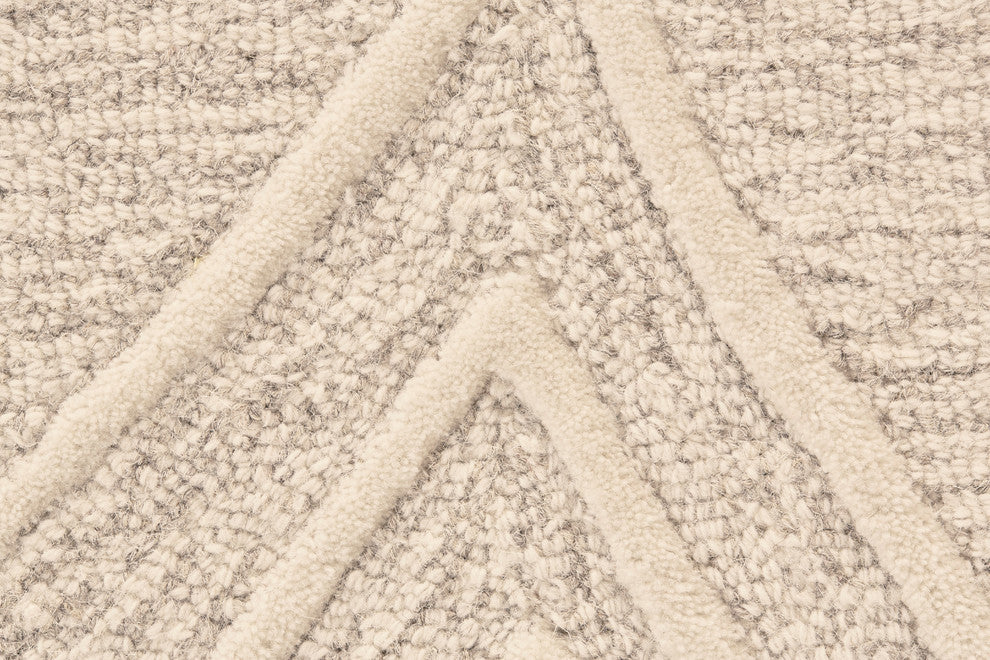 Weave & Wander Fadden Rug, Ivory/Natural, 8'x11'