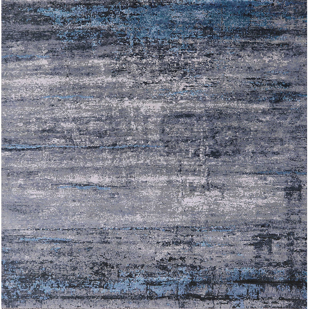 Ahgly Company Indoor Square Mid-Century Modern Area Rugs, 8' Square