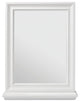 Rectangular Framed Wall Mounted Bathroom Vanity Mirror, White