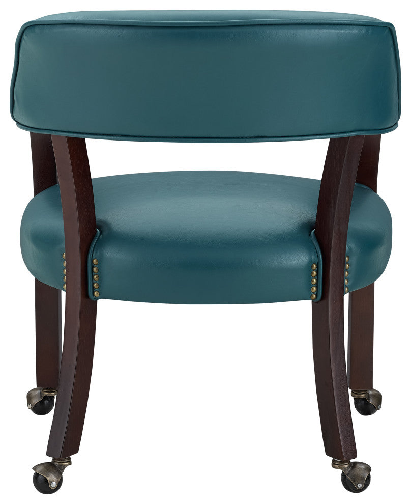 Tournament Arm Chair With Casters, Teal