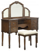 Ashton Vanity Desk & Stool, Oak
