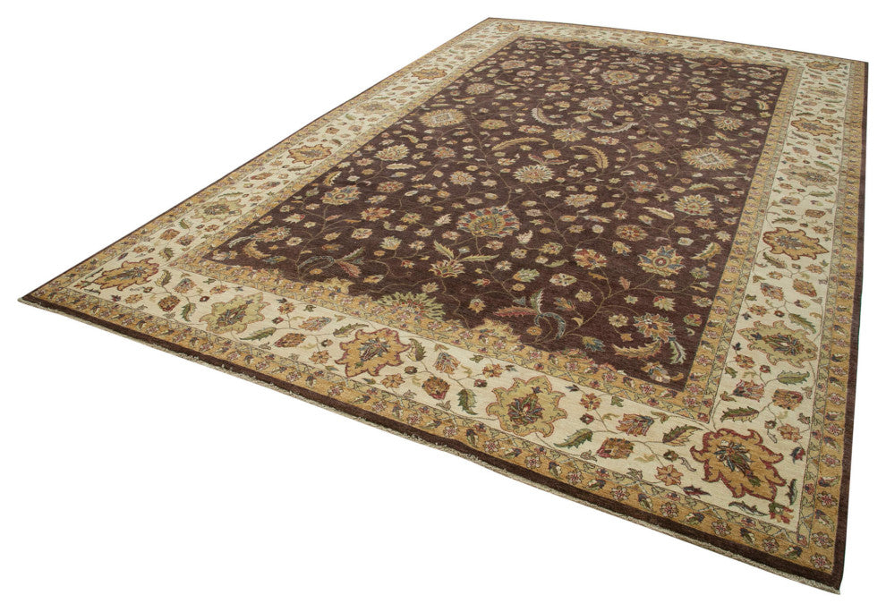 Rug N Carpet - Hand-Knotted Oriental 11' 10" x 17' 11" Large Oushak Area Rug