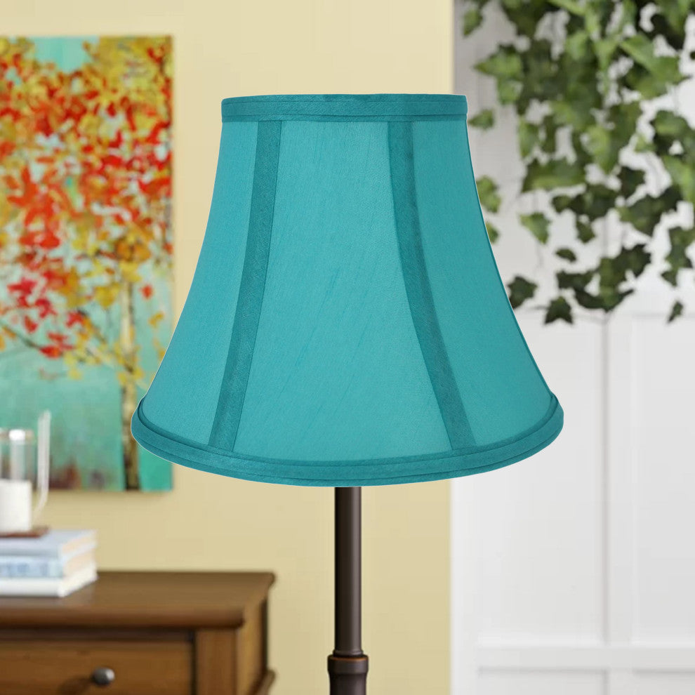 Bell Lamp Shade, 5x9x7", Teal, Set of 2