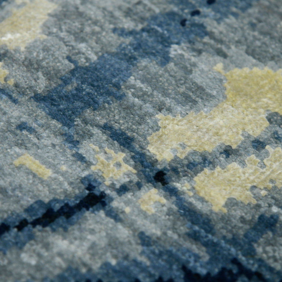 Hermitage Dessavie Area Rug, Blue, 8' x 10', Abstract