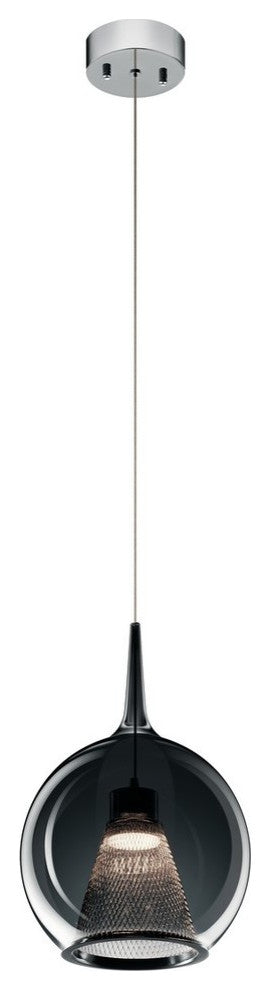 Zin Pendant 1-Light, Chrome