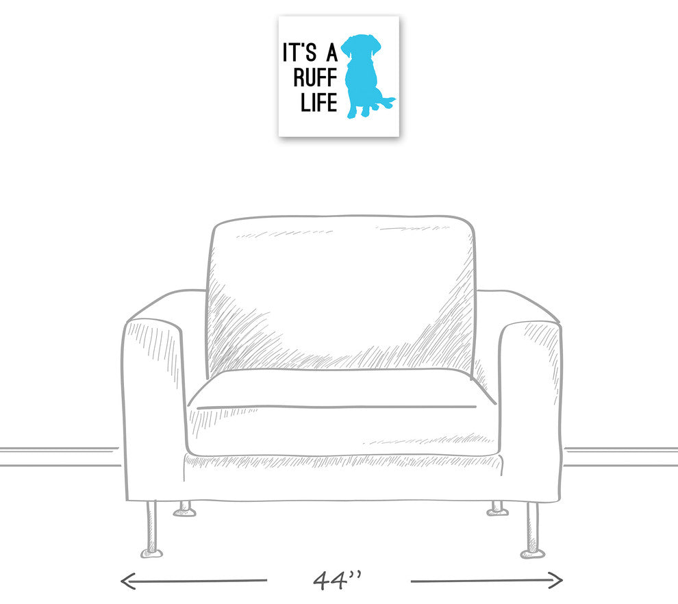 Designs Direct Creative Group Ruff Life 12x12 Canvas Wall Art