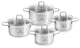 BRAVA Stainless Steel Pot Set With Lids 8 pcs