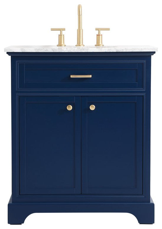 Elegant Decor Americana Bathroom Vanity Blue