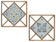 Metal Wall Tile, 2-Piece Set