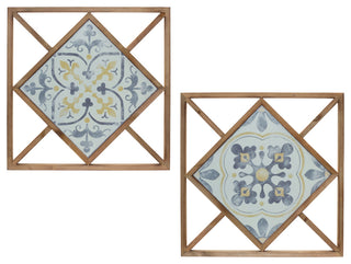 Metal Wall Tile, 2-Piece Set