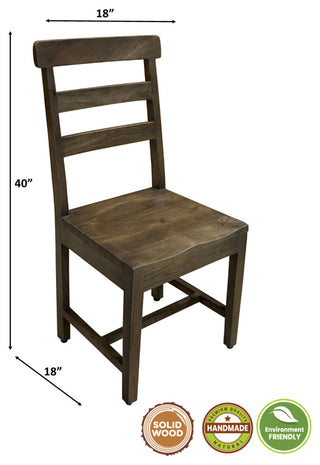 Marlen Dining Chair, Set of 2, Dark Walnut