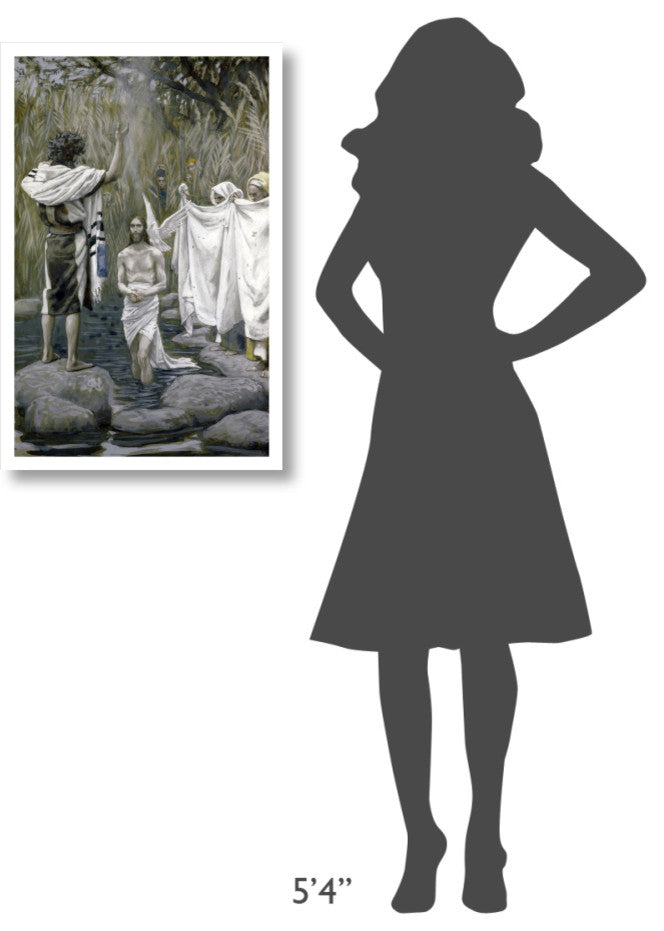 "Baptism of Jesus" Digital Paper Print by James Tissot, 21"x32"