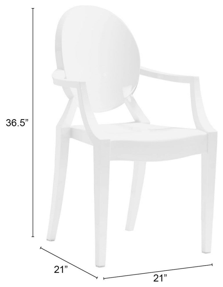 Anime Dining Chair, Set of 4 White